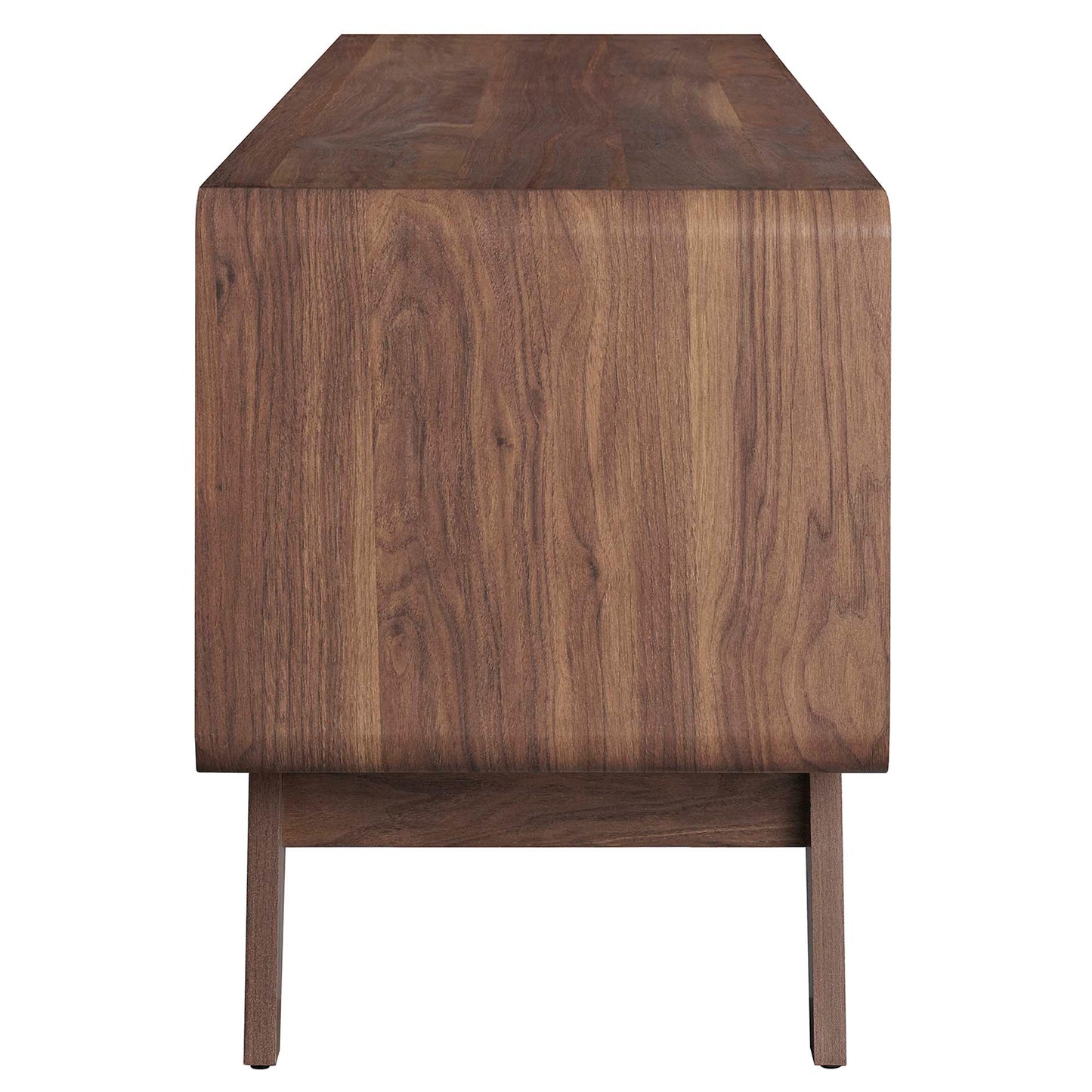 Modway Outlet Transmit 60" TV Stand by Modway  Living Room Furniture Walnut White - EEI-6231-WAL-WHI