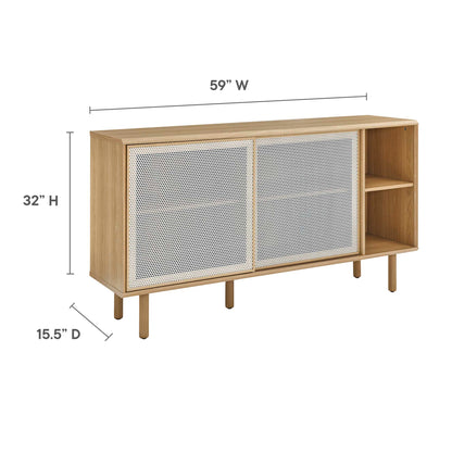 Modway - Kurtis 59" Sideboard by Modway  Living Room Decor Brown - EEI-6235-OAK