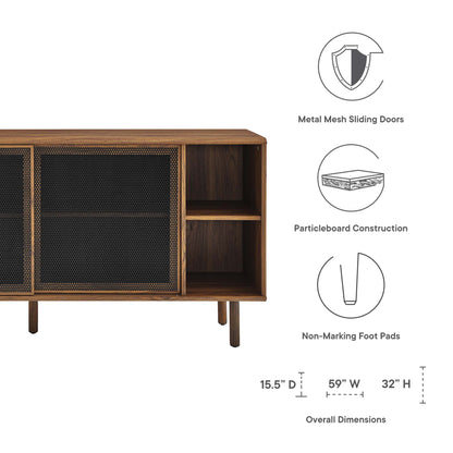 Modway - Kurtis 59" Sideboard by Modway  Living Room Decor Brown - EEI-6235-WAL
