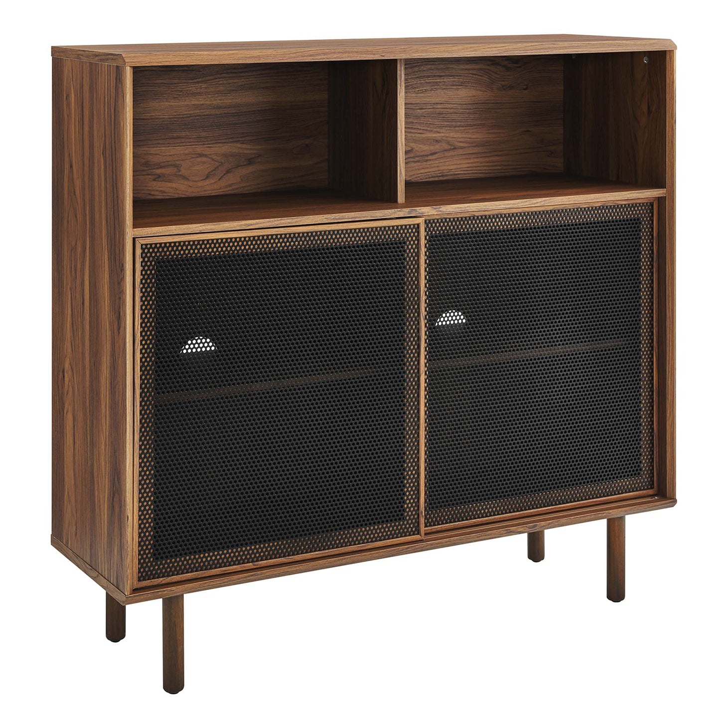 Modway - Kurtis 47" Display Cabinet by Modway  Living Room Decor Brown - EEI-6237-WAL