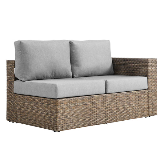 Modway Outlet Convene Outdoor Patio Right-Arm Loveseat by Modway  Outdoor Furniture Furniture Cappuccino Gray - EEI-6242-CAP-GRY