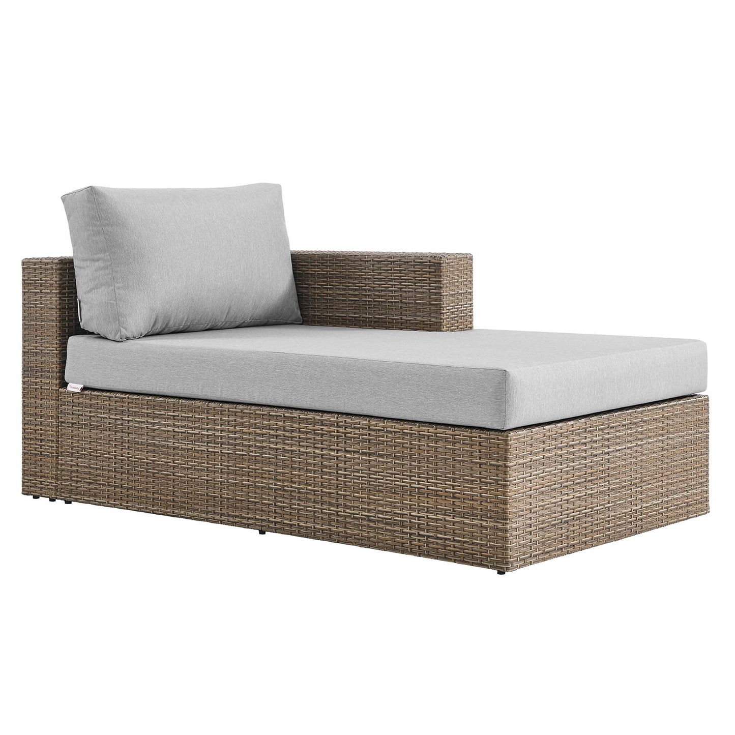Modway Outlet Convene Outdoor Patio Right-Arm Chaise by Modway  Outdoor Furniture Furniture Cappuccino Gray - EEI-6244-CAP-GRY
