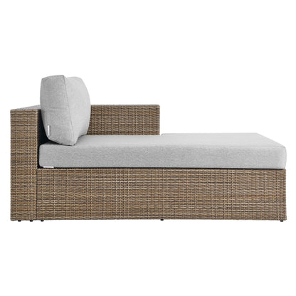 Modway Outlet Convene Outdoor Patio Right-Arm Chaise by Modway  Outdoor Furniture Furniture Cappuccino Gray - EEI-6244-CAP-GRY