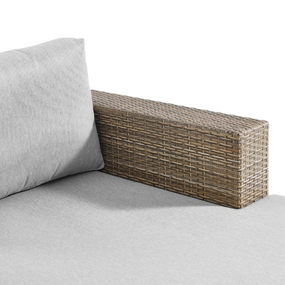 Modway Outlet Convene Outdoor Patio Right-Arm Chaise by Modway  Outdoor Furniture Furniture Cappuccino Gray - EEI-6244-CAP-GRY