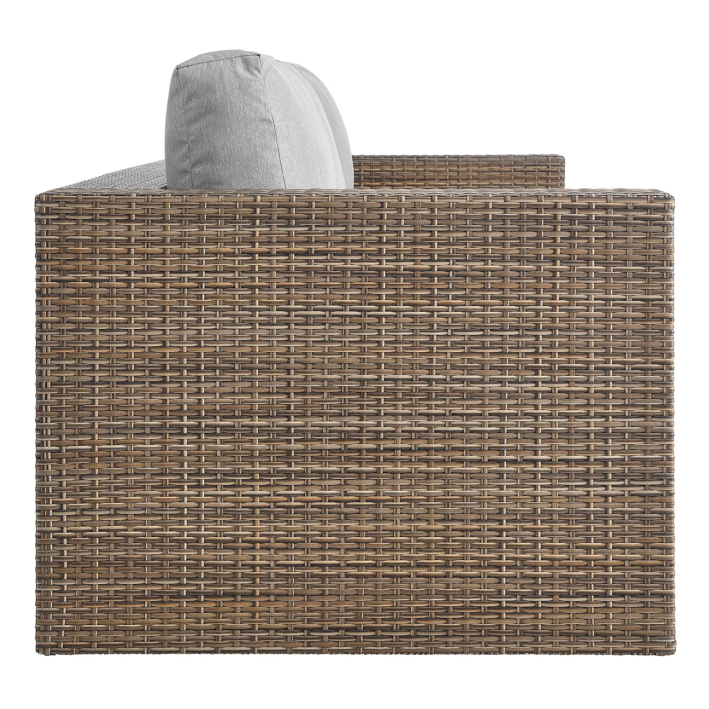 Modway - Convene Outdoor Patio Sofa by Modway  Outdoor Furniture Sofa Sectionals Gray - EEI-6245-CAP-GRY