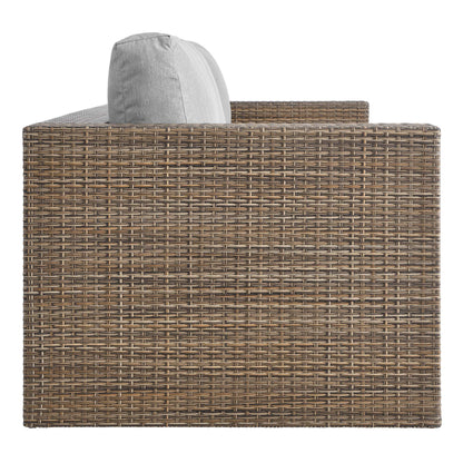 Modway - Convene Outdoor Patio Sofa by Modway  Outdoor Furniture Sofa Sectionals Gray - EEI-6245-CAP-GRY