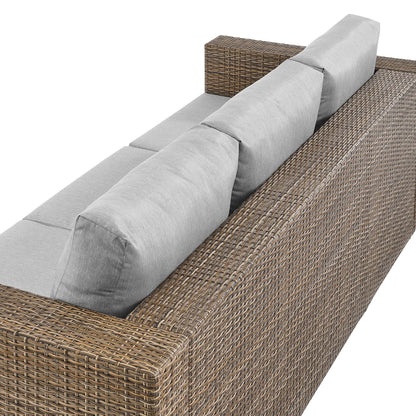 Modway - Convene Outdoor Patio Sofa by Modway  Outdoor Furniture Sofa Sectionals Gray - EEI-6245-CAP-GRY