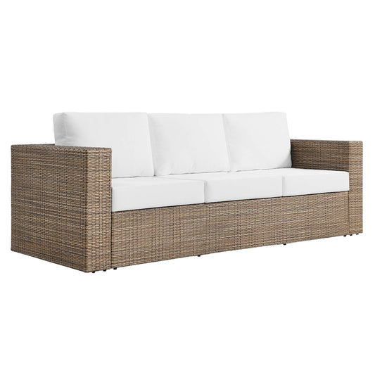 Modway - Convene Outdoor Patio Sofa by Modway  Outdoor Furniture Sofa Sectionals White - EEI-6245-CAP-WHI