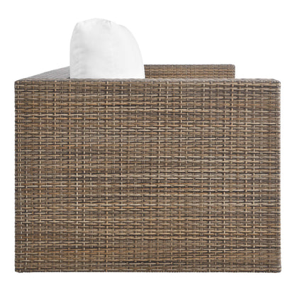 Modway - Convene Outdoor Patio Sofa by Modway  Outdoor Furniture Sofa Sectionals White - EEI-6245-CAP-WHI