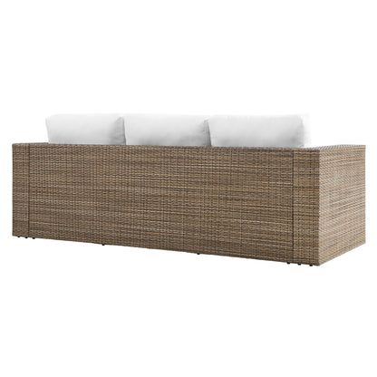 Modway - Convene Outdoor Patio Sofa by Modway  Outdoor Furniture Sofa Sectionals White - EEI-6245-CAP-WHI
