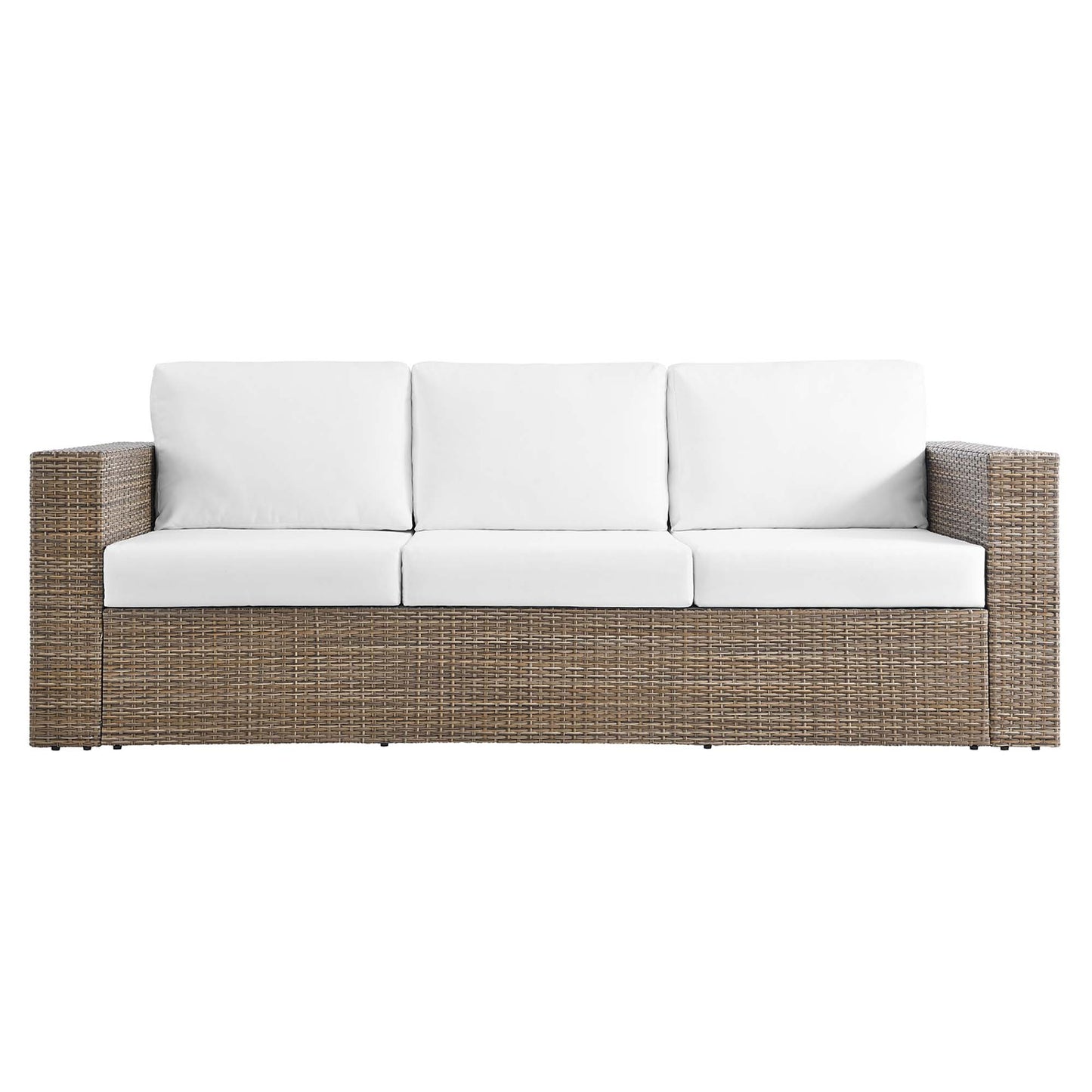 Modway - Convene Outdoor Patio Sofa by Modway  Outdoor Furniture Sofa Sectionals White - EEI-6245-CAP-WHI