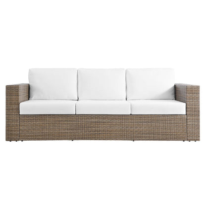 Modway - Convene Outdoor Patio Sofa by Modway  Outdoor Furniture Sofa Sectionals White - EEI-6245-CAP-WHI