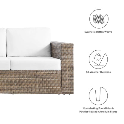 Modway - Convene Outdoor Patio Sofa by Modway  Outdoor Furniture Sofa Sectionals White - EEI-6245-CAP-WHI