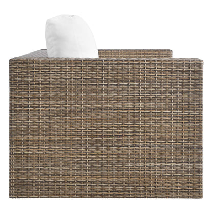 Modway - Convene Outdoor Patio Loveseat by Modway  Outdoor Furniture Sofa Sectionals White - EEI-6246-CAP-WHI