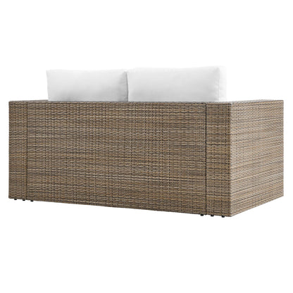 Modway - Convene Outdoor Patio Loveseat by Modway  Outdoor Furniture Sofa Sectionals White - EEI-6246-CAP-WHI