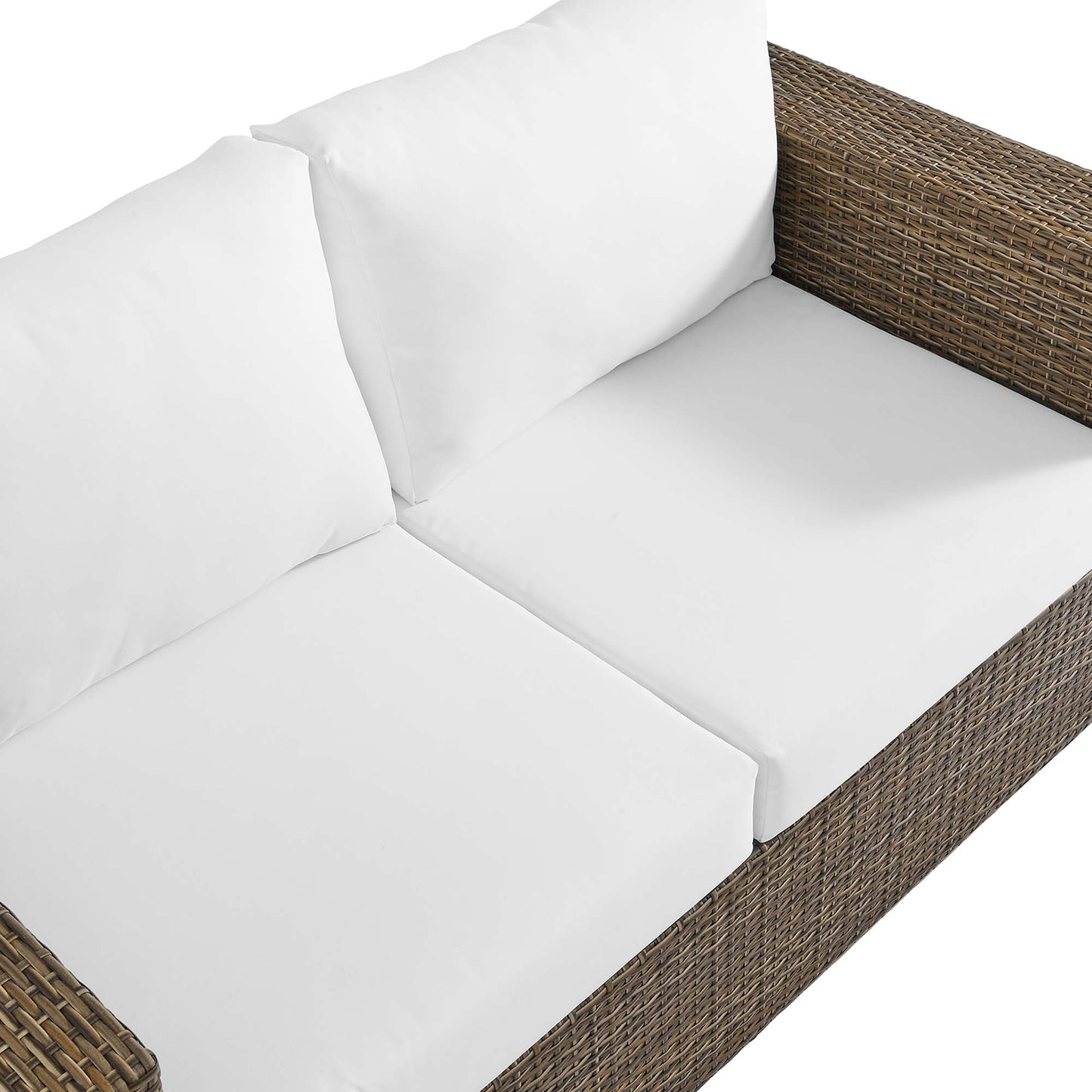 Modway - Convene Outdoor Patio Loveseat by Modway  Outdoor Furniture Sofa Sectionals White - EEI-6246-CAP-WHI