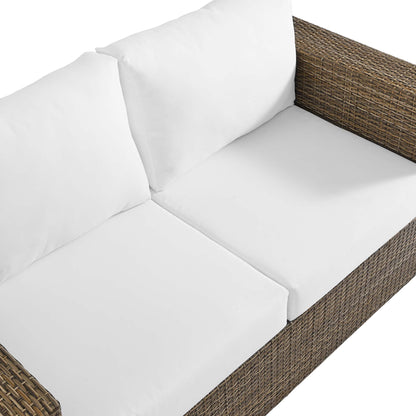 Modway - Convene Outdoor Patio Loveseat by Modway  Outdoor Furniture Sofa Sectionals White - EEI-6246-CAP-WHI