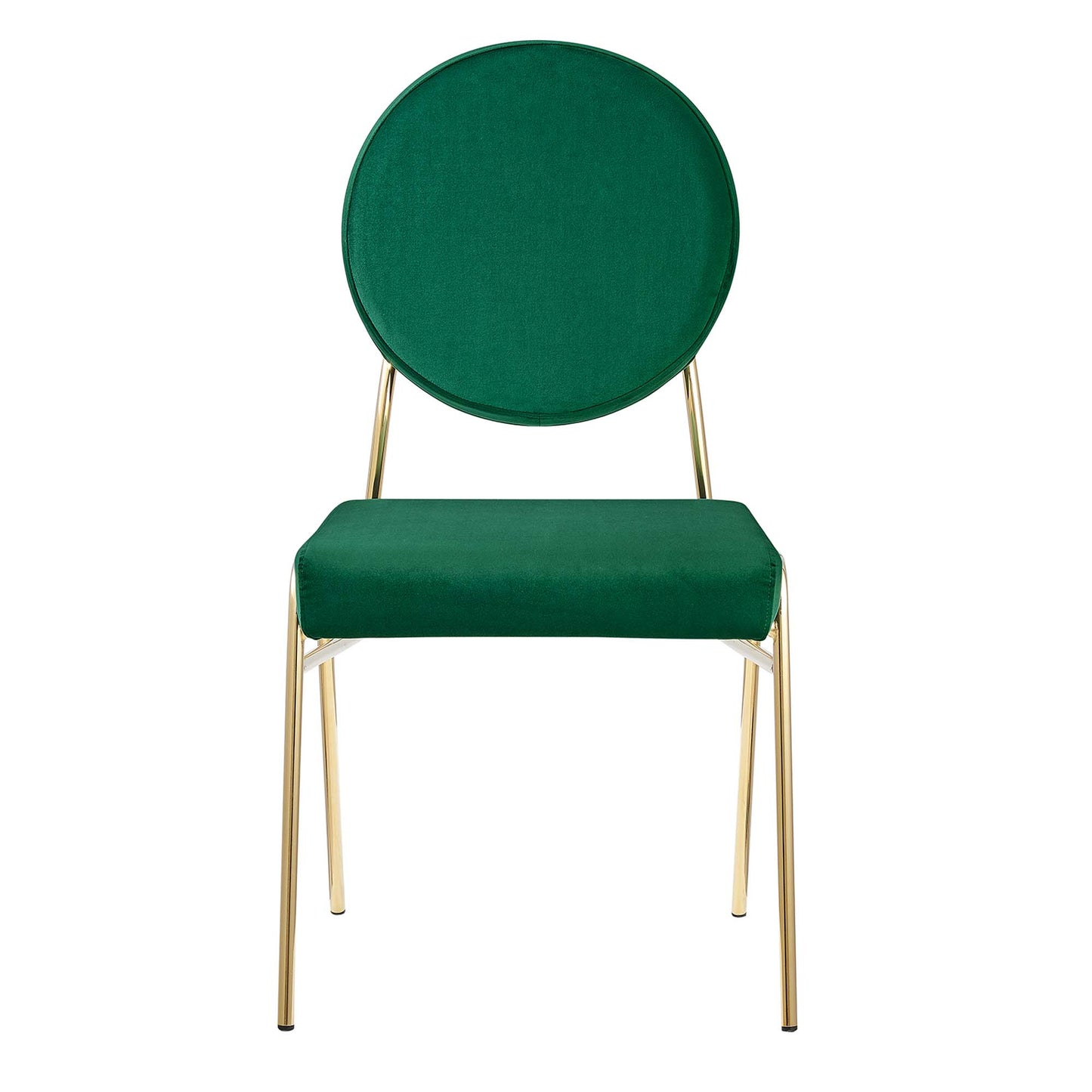 Modway Outlet Craft Performance Velvet Dining Side Chair by Modway  Bar and Dining Furniture Gold Green - EEI-6252-GLD-GRN
