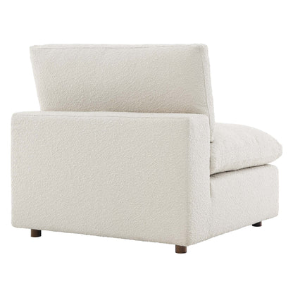 Modway - Commix Down Filled Overstuffed Boucle Fabric Armless Chair by Modway  Living Room Sofas and Armchairs White - EEI-6257-IVO