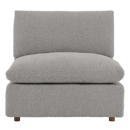 Modway - Commix Down Filled Overstuffed Boucle Fabric Armless Chair by Modway  Living Room Sofas and Armchairs Gray - EEI-6257-LGR