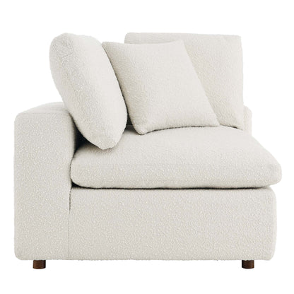 Modway - Commix Down Filled Overstuffed Boucle Fabric Corner Chair by Modway  Living Room Sofas and Armchairs White - EEI-6259-IVO