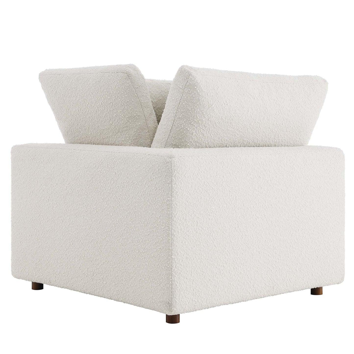 Modway - Commix Down Filled Overstuffed Boucle Fabric Corner Chair by Modway  Living Room Sofas and Armchairs White - EEI-6259-IVO