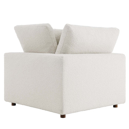 Modway - Commix Down Filled Overstuffed Boucle Fabric Corner Chair by Modway  Living Room Sofas and Armchairs White - EEI-6259-IVO