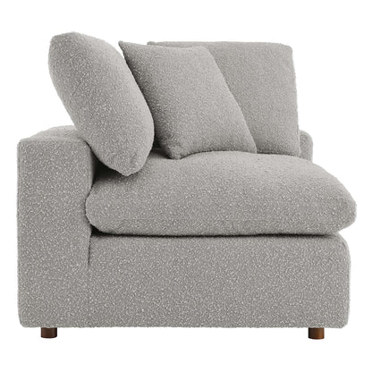 Modway - Commix Down Filled Overstuffed Boucle Fabric Corner Chair by Modway  Living Room Sofas and Armchairs Gray - EEI-6259-LGR