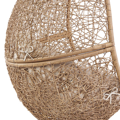 Modway - Encase Outdoor Patio Rattan Swing Chair by Modway  Outdoor Furniture Daybeds and Lounges Brown - EEI-6262-CAP-BEI