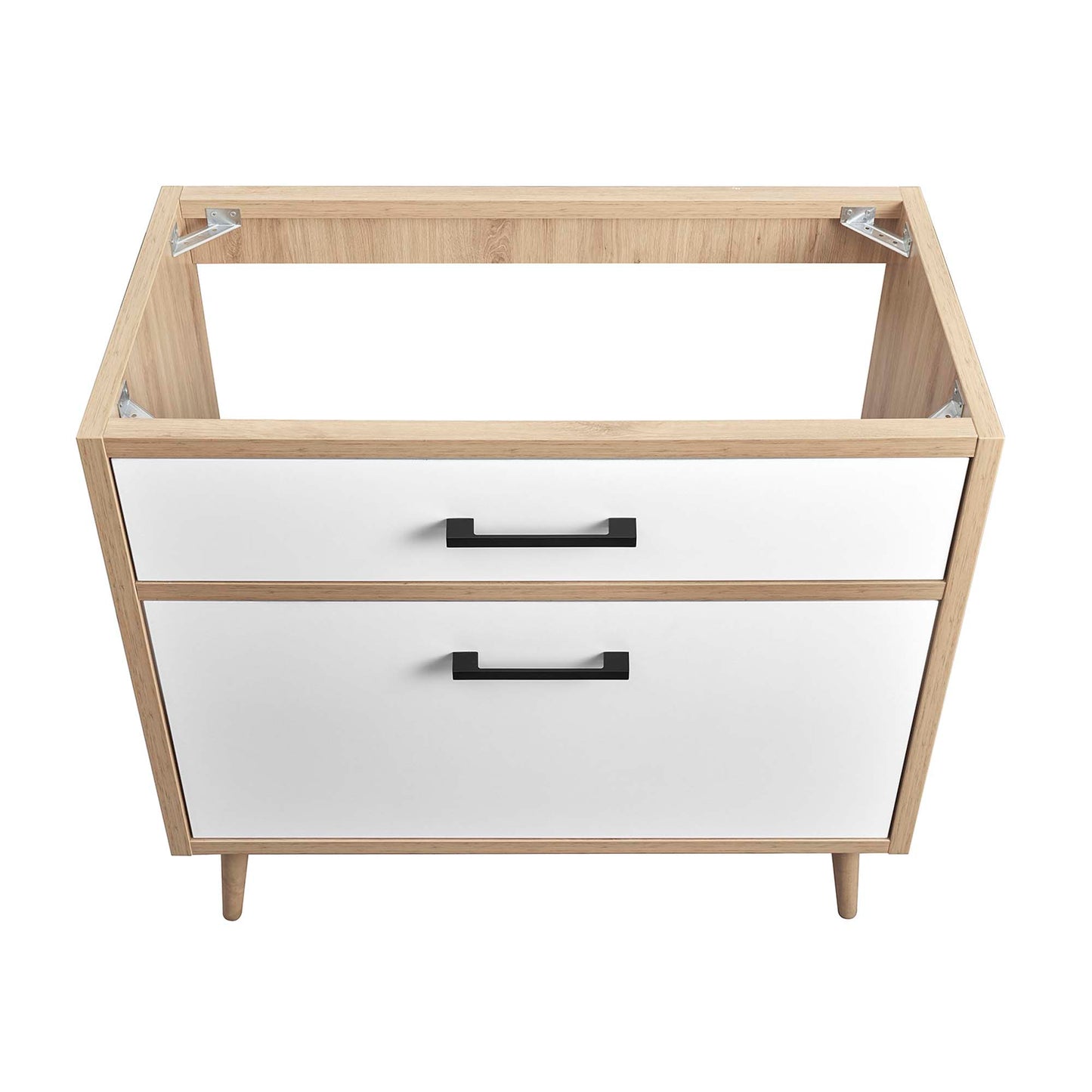 Modway - Maverick 36" Bathroom Vanity Cabinet Sink Basin Not Included by Modway  Bathroom Vanities White - EEI-6268-OAK-WHI