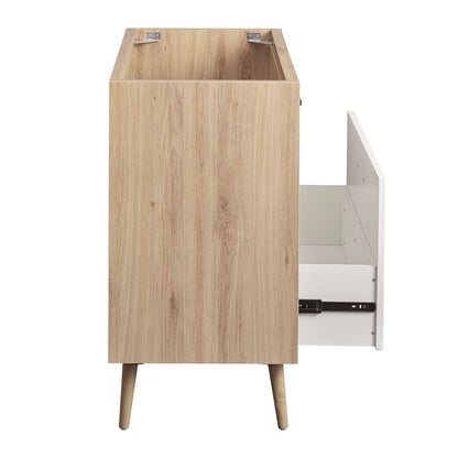 Modway - Maverick 36" Bathroom Vanity Cabinet Sink Basin Not Included by Modway  Bathroom Vanities White - EEI-6268-OAK-WHI