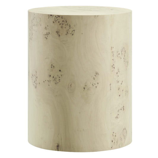 Modway - Cosmos 16" Round Burl Wood Side Table by Modway  Living Room Tables Brown - EEI-6271-BLB