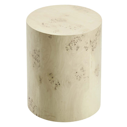 Modway - Cosmos 16" Round Burl Wood Side Table by Modway  Living Room Tables Brown - EEI-6271-BLB