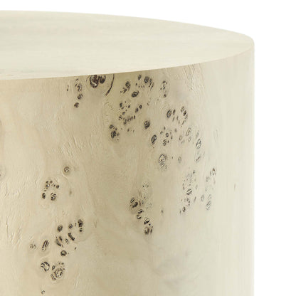Modway - Cosmos 16" Round Burl Wood Side Table by Modway  Living Room Tables Brown - EEI-6271-BLB