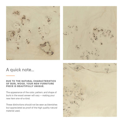 Modway - Cosmos 16" Round Burl Wood Side Table by Modway  Living Room Tables Brown - EEI-6271-BLB