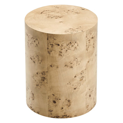 Modway - Cosmos 16" Round Burl Wood Side Table by Modway  Living Room Tables Brown - EEI-6271-NAB