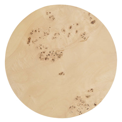 Modway - Cosmos 16" Round Burl Wood Side Table by Modway  Living Room Tables Brown - EEI-6271-NAB