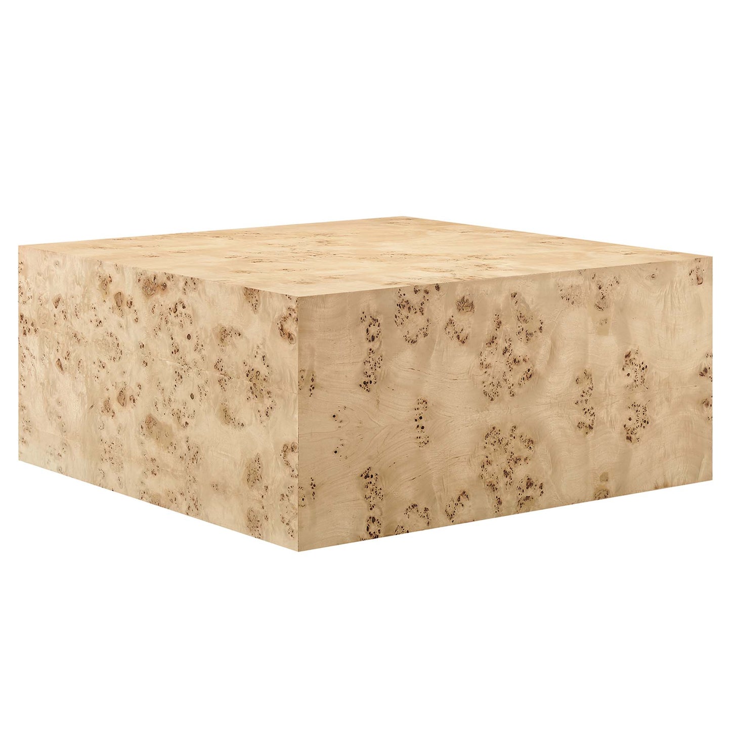 Modway - Cosmos 36" Square Burl Wood Coffee Table by Modway  Living Room Tables Brown - EEI-6272-NAB