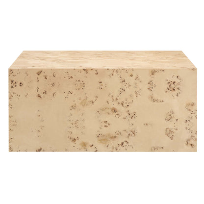 Modway - Cosmos 36" Square Burl Wood Coffee Table by Modway  Living Room Tables Brown - EEI-6272-NAB