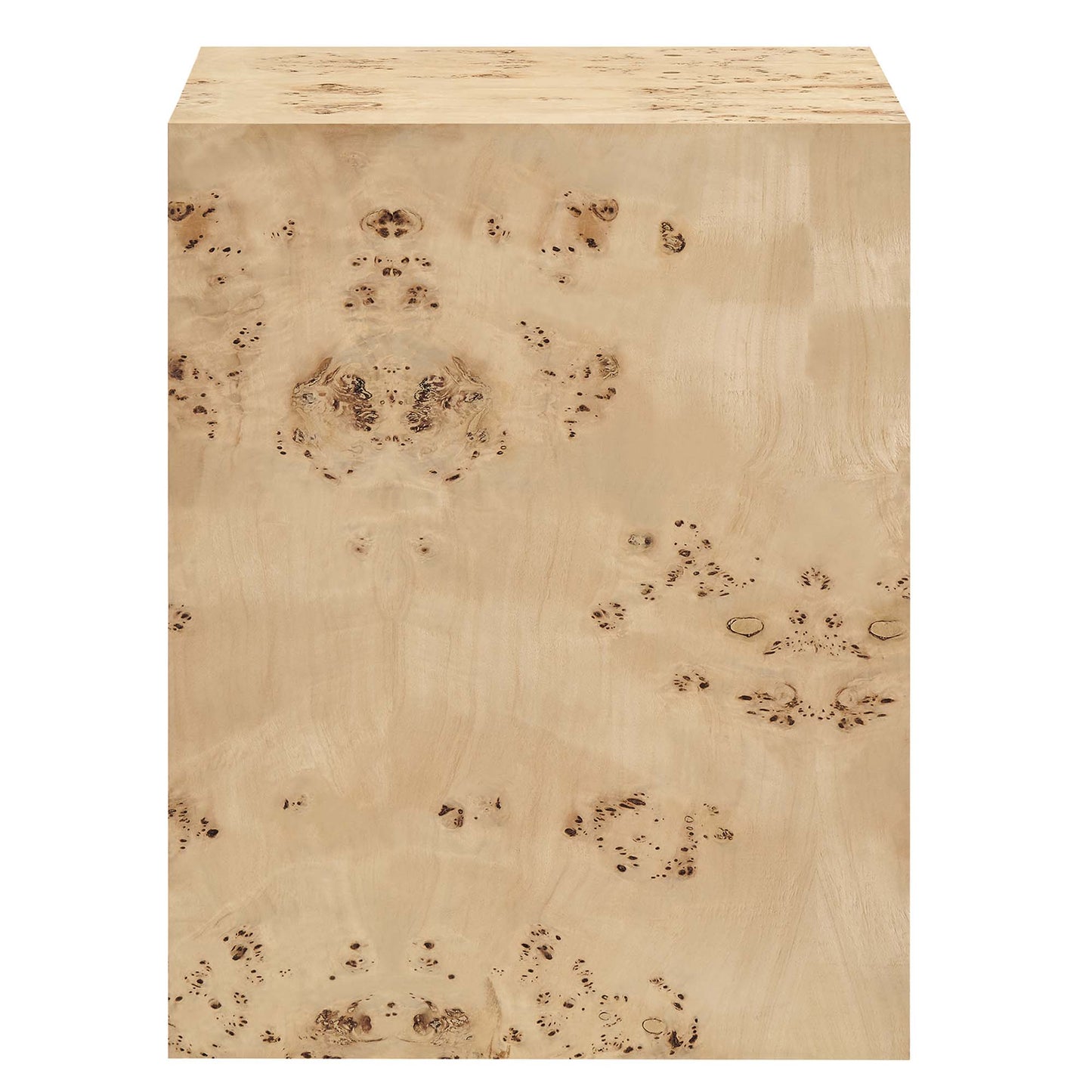 Modway - Cosmos 16" Square Burl Wood Side Table by Modway  Living Room Tables Brown - EEI-6273-NAB