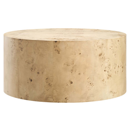 Modway - Cosmos 35" Round Burl Wood Coffee Table by Modway  Living Room Tables Brown - EEI-6274-NAB