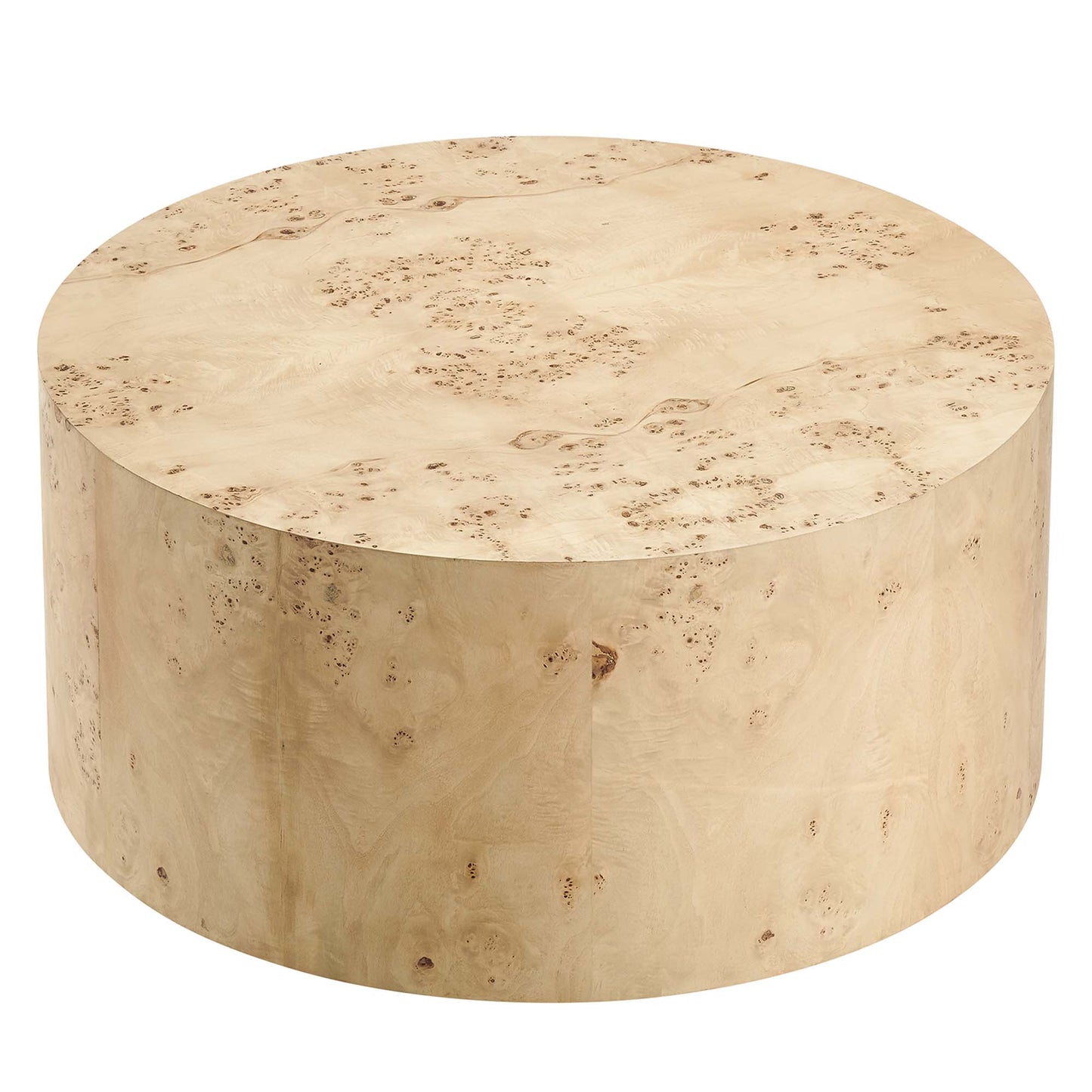Modway - Cosmos 35" Round Burl Wood Coffee Table by Modway  Living Room Tables Brown - EEI-6274-NAB