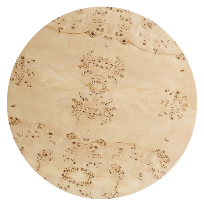 Modway - Cosmos 35" Round Burl Wood Coffee Table by Modway  Living Room Tables Brown - EEI-6274-NAB