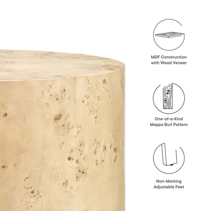 Modway - Cosmos 35" Round Burl Wood Coffee Table by Modway  Living Room Tables Brown - EEI-6274-NAB