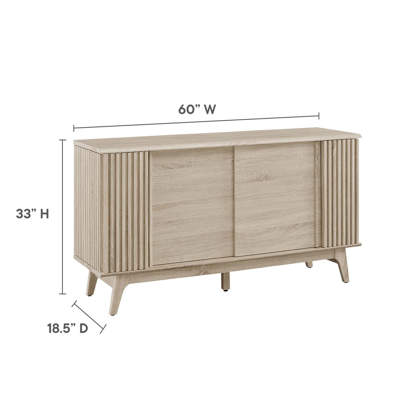 Modway - Eudora Sideboard by Modway  Living Room Decor Brown - EEI-6278-OAK