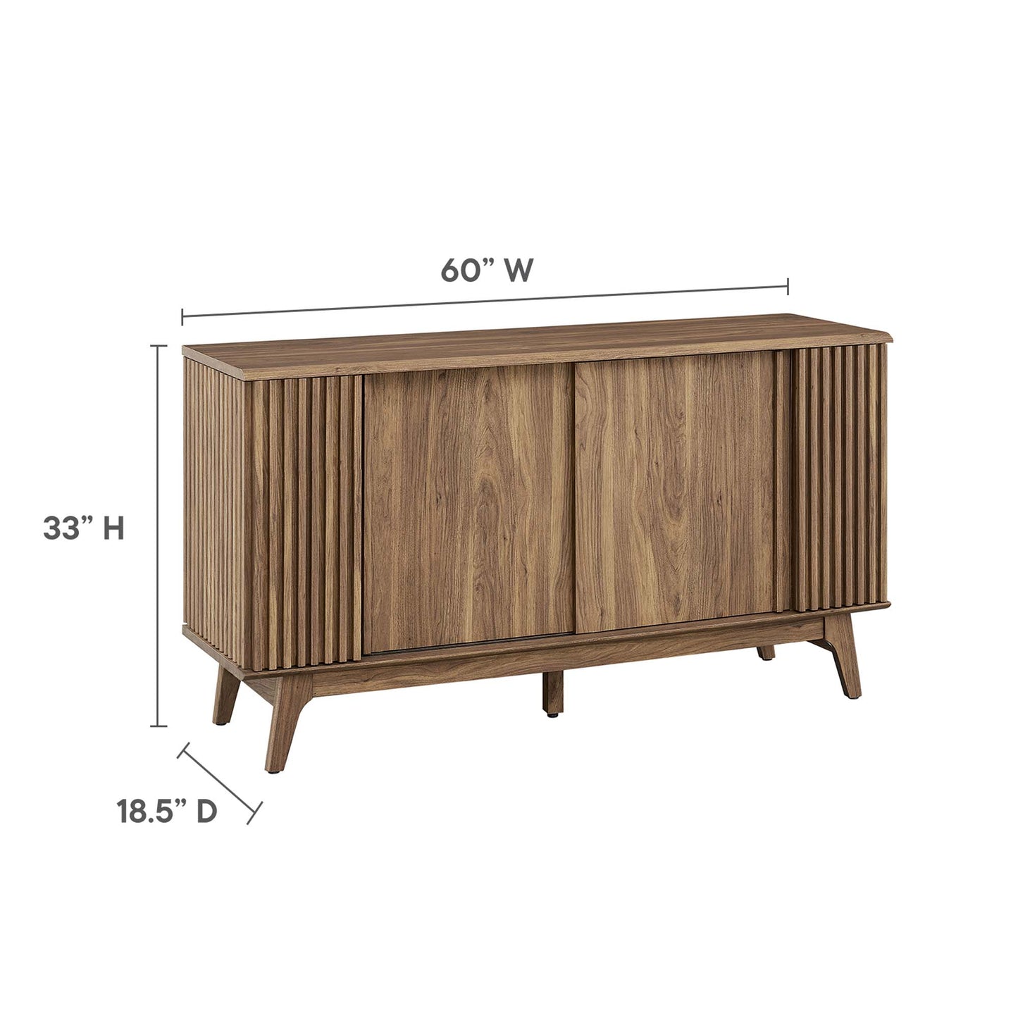 Modway - Eudora Sideboard by Modway  Living Room Decor Brown - EEI-6278-WAL