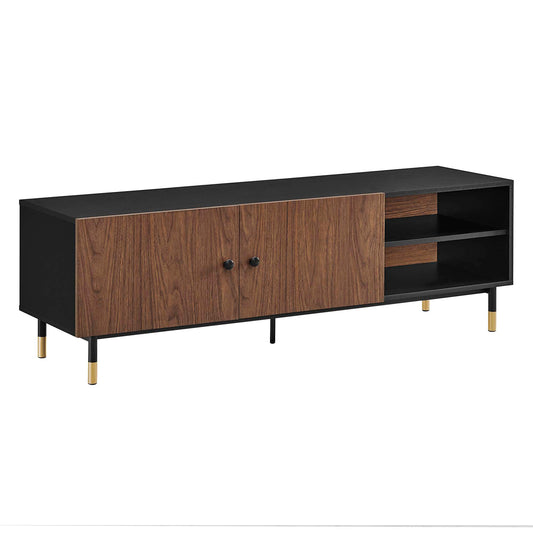 Modway Outlet Nexus 60" TV Stand by Modway  Living Room Furniture Black Walnut - EEI-6282-BLK-WAL