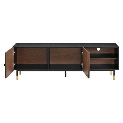 Modway Outlet Nexus 60" TV Stand by Modway  Living Room Furniture Black Walnut - EEI-6282-BLK-WAL