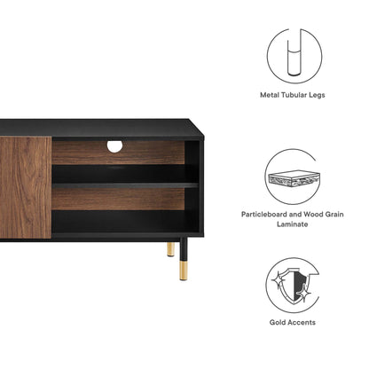 Modway Outlet Nexus 60" TV Stand by Modway  Living Room Furniture Black Walnut - EEI-6282-BLK-WAL