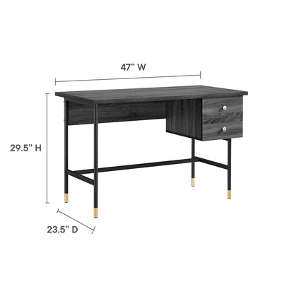 Modway Outlet Nexus Office Desk by Modway  Office Furniture Furniture Black Charcoal - EEI-6284-BLK-CHA